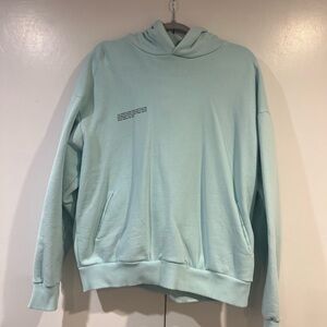 Men's Pangaia Light Blue Hooded Sweatshirt